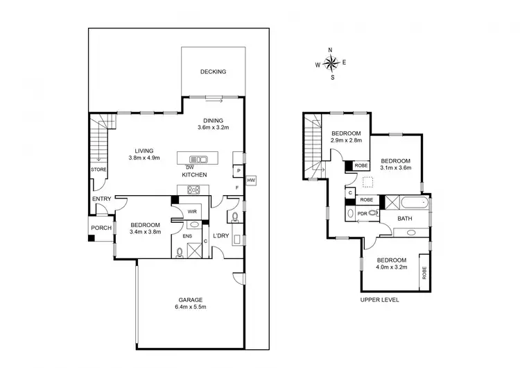 Floorplan of Homely townhouse listing, 3/27 Lomond Street, Glen Iris VIC 3146