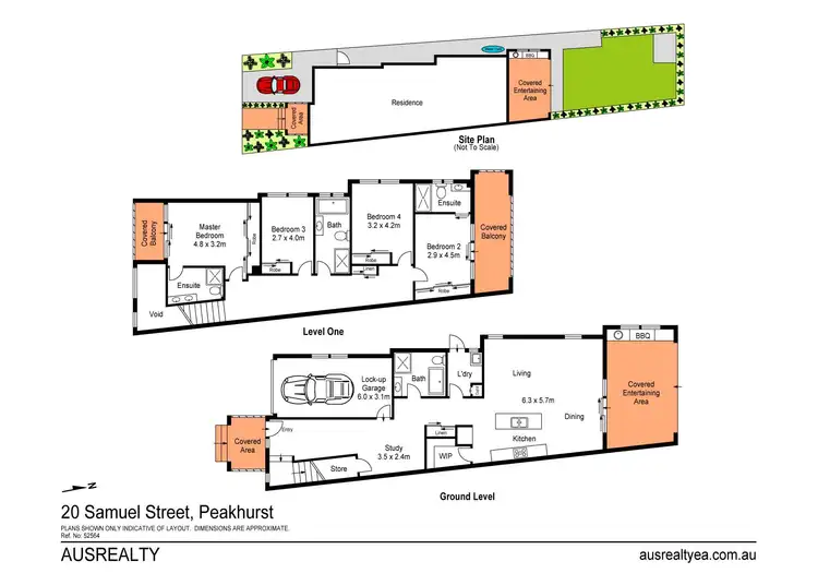 Floorplan of Homely semi-detached listing, 20 Samuel Street, Peakhurst NSW 2210