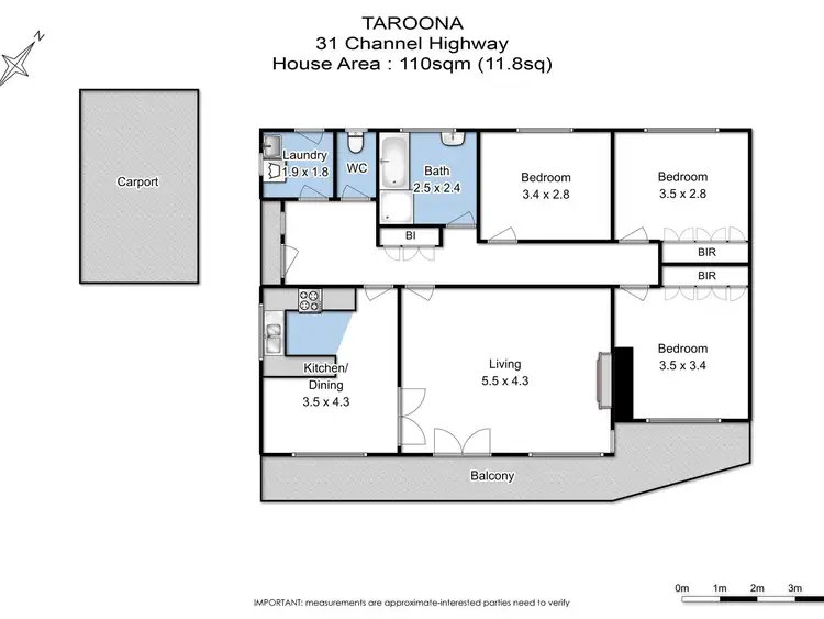 Floorplan of Homely house listing, 31 Channel Highway, Taroona TAS 7053