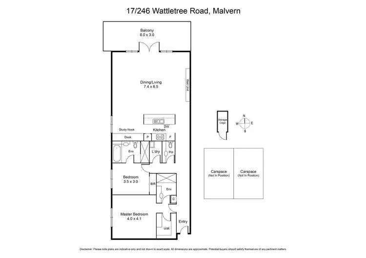 Floorplan of Homely apartment listing, 17/246 Wattletree Road, Malvern VIC 3144