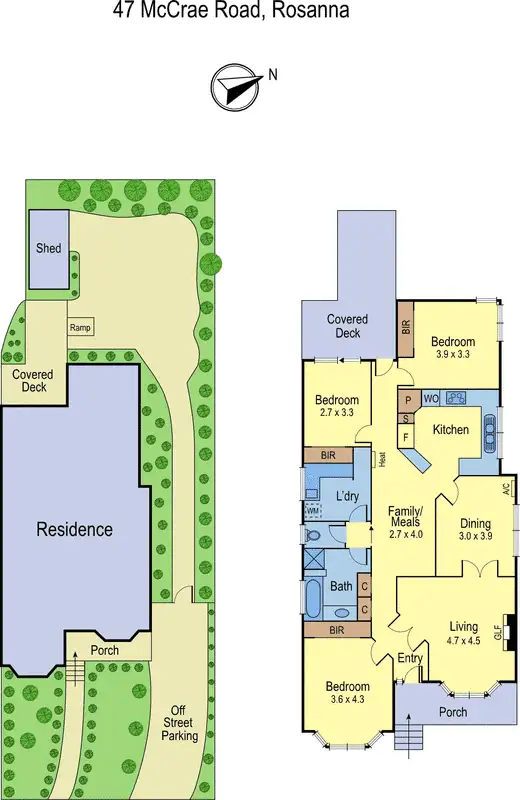 Floorplan of Homely house listing, 47 McCrae Road, Rosanna VIC 3084
