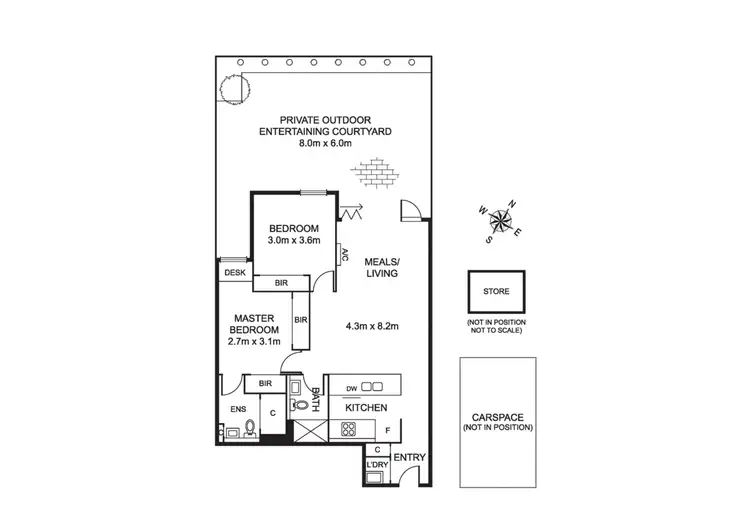 Floorplan of Homely apartment listing, 123/20 Camberwell Road, Hawthorn East VIC 3123