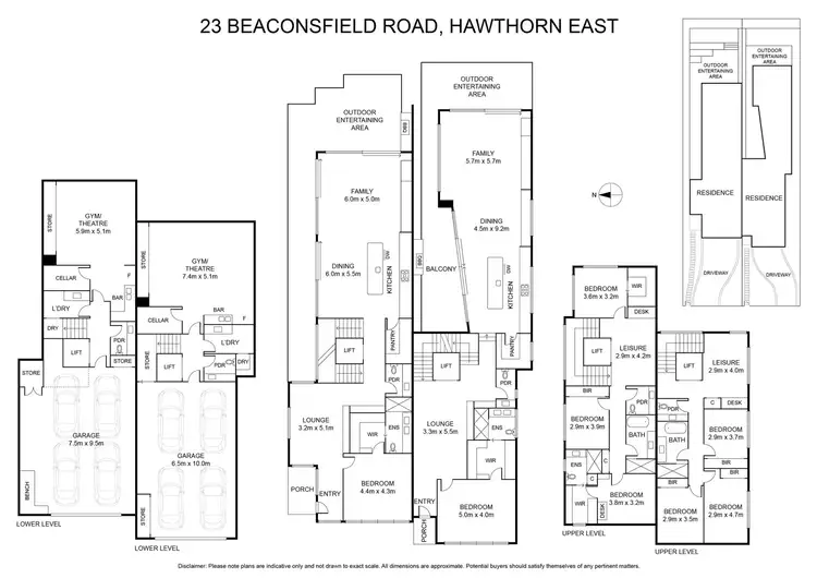 Floorplan of Homely house listing, 1 & 2/23 Beaconsfield Road, Hawthorn East VIC 3123