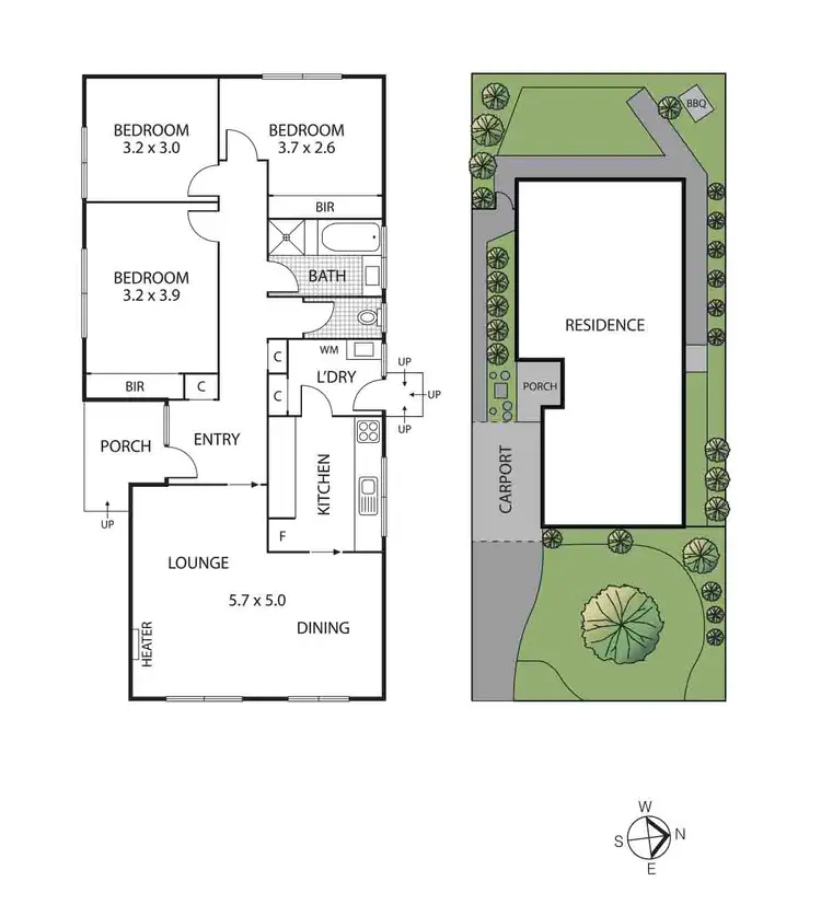 Floorplan of Homely unit listing, 2/53 Fulham Road, Alphington VIC 3078