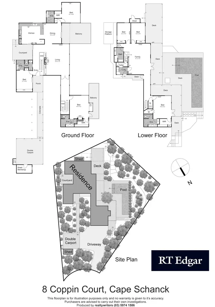 Floorplan of Homely house listing, 8 Coppin Court, Cape Schanck VIC 3939