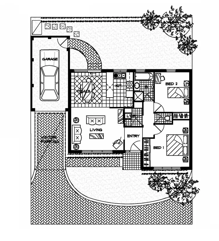 Floorplan of Homely unit listing, 46, LOT 46, 7 Regan Street, St Albans VIC 3021
