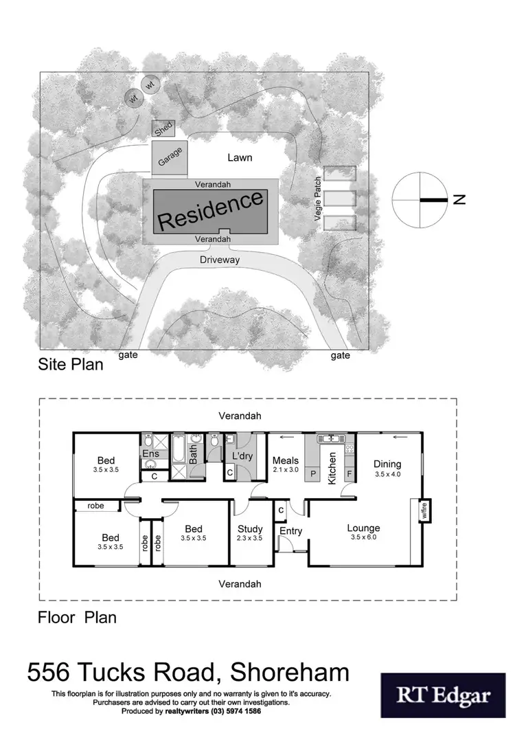 Floorplan of Homely house listing, 556 Tucks Road, Shoreham VIC 3916