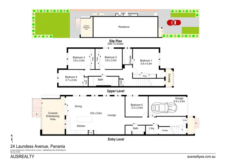 Floorplan of Homely semi-detached listing, 24 Laundess Avenue, Panania NSW 2213