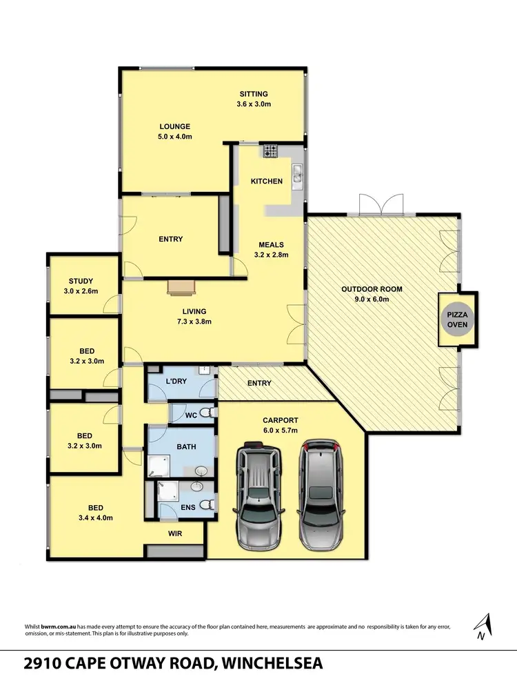 Floorplan of Homely rural property listing, 2904-2940 Cape Otway Road, Winchelsea VIC 3241