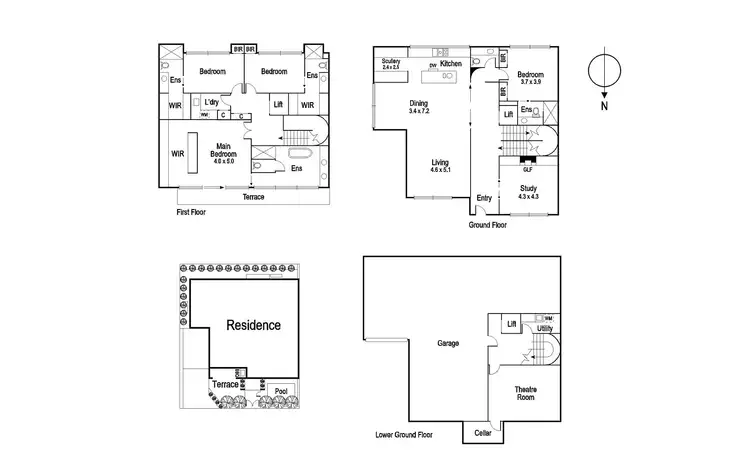 Floorplan of Homely house listing, 1A Cleeve Court, Toorak VIC 3142