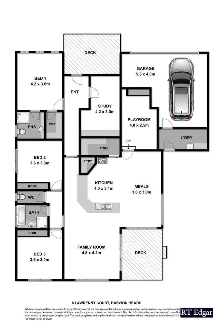 Floorplan of Homely house listing, 8 Lawrenny Court, Barwon Heads VIC 3227