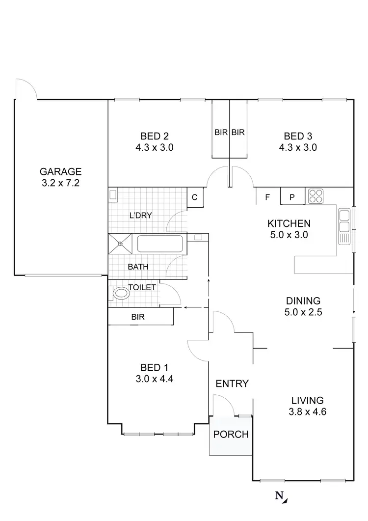 Floorplan of Homely house listing, 2/113 Wellington Street, Wallan VIC 3756