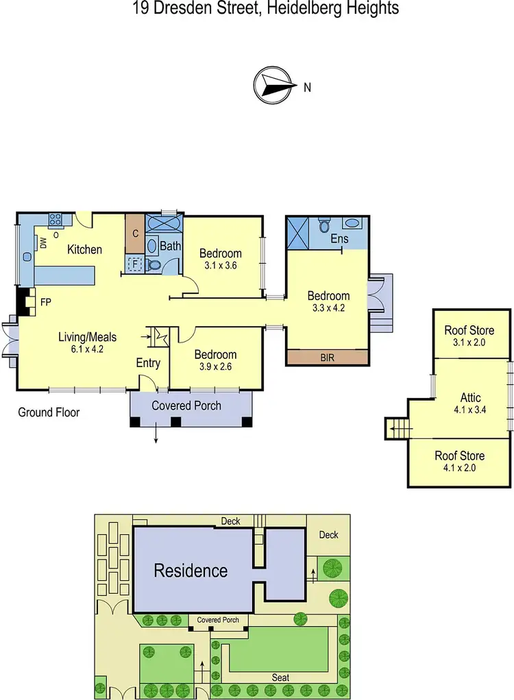 Floorplan of Homely house listing, 19 Dresden Street, Heidelberg Heights VIC 3081