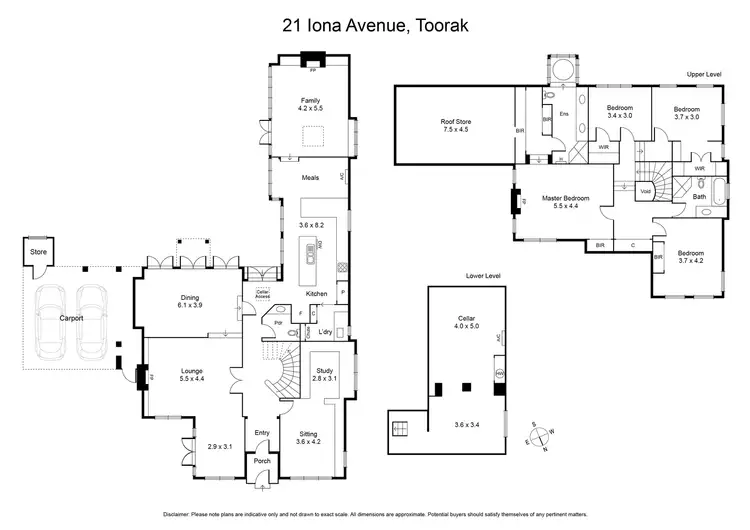 Floorplan of Homely house listing, 21 Iona Avenue, Toorak VIC 3142