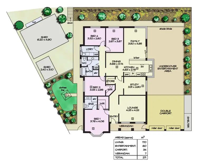 Floorplan of Homely house listing, 21 Napoleon Way, Greenwith SA 5125