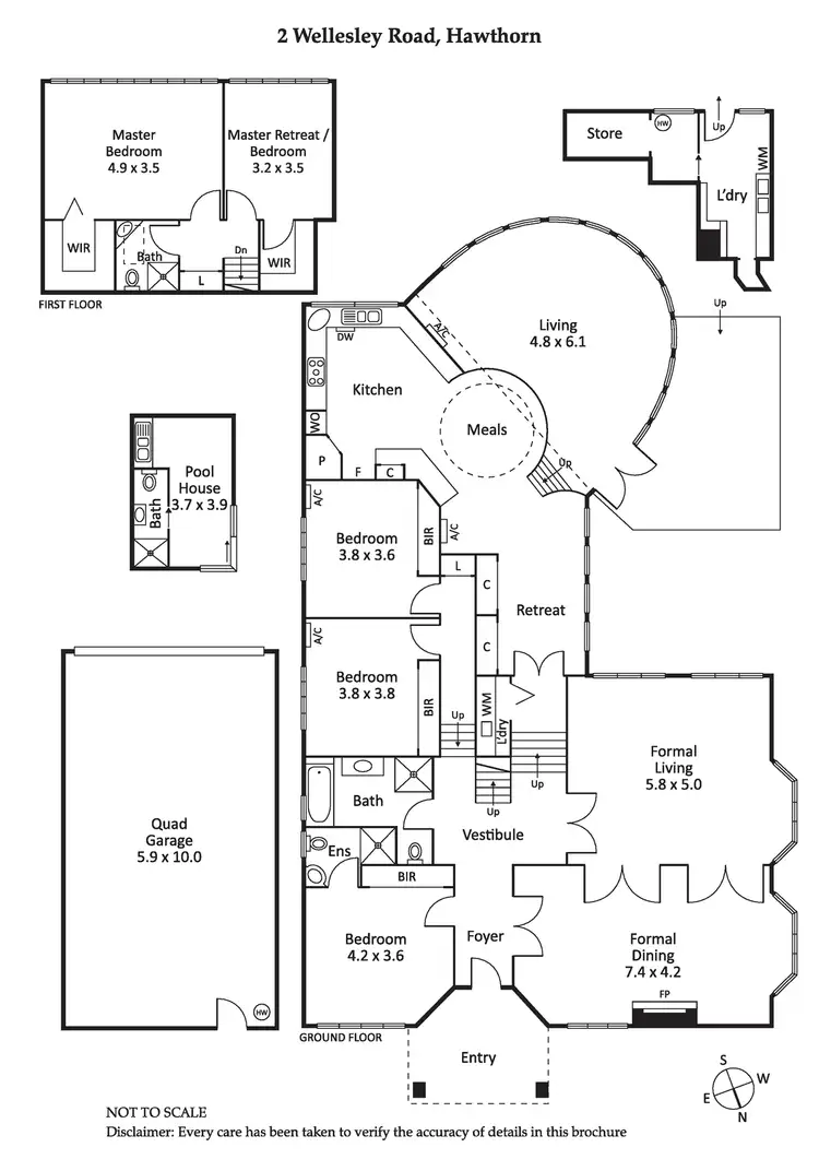 Floorplan of Homely house listing, 2 Wellesley Road, Hawthorn VIC 3122