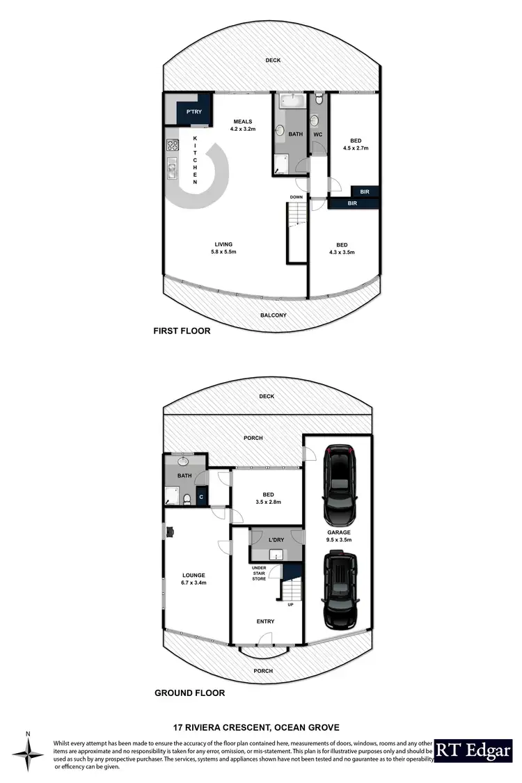 Floorplan of Homely house listing, 17 Riviera Crescent, Ocean Grove VIC 3226