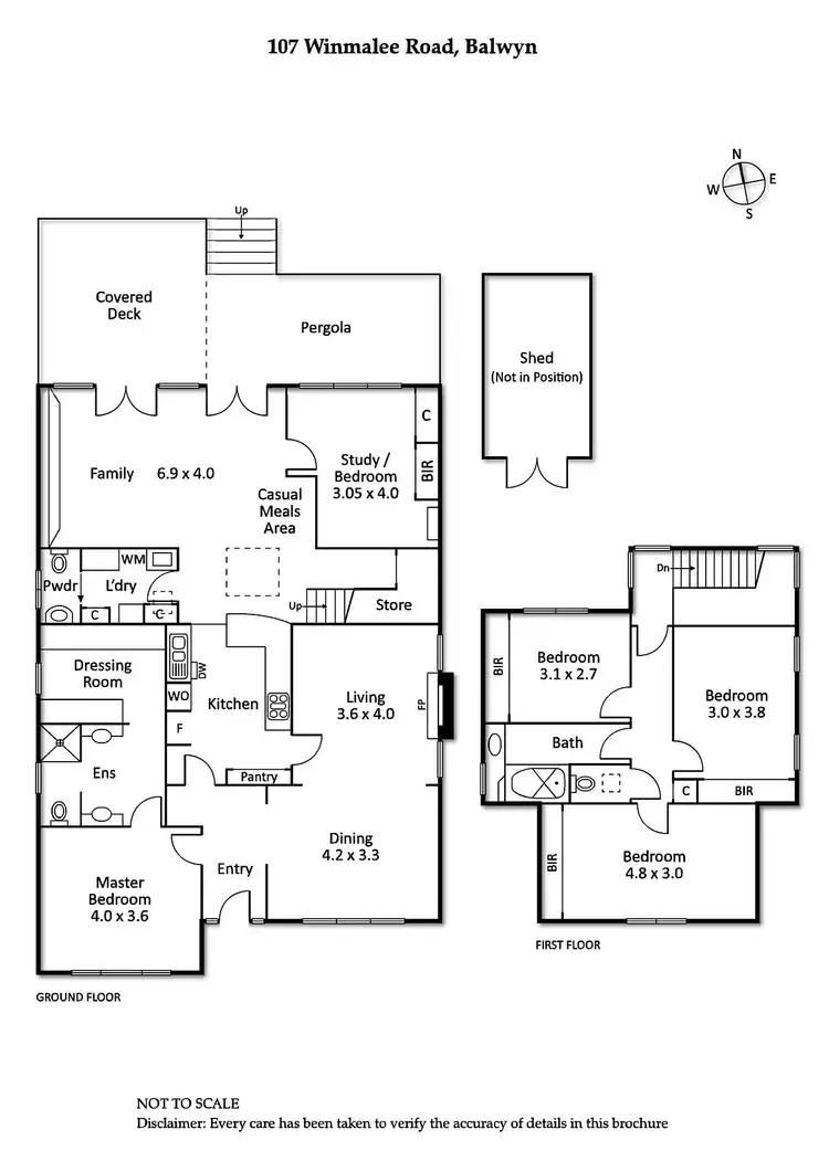 Floorplan of Homely house listing, 107 Winmalee Road, Balwyn VIC 3103