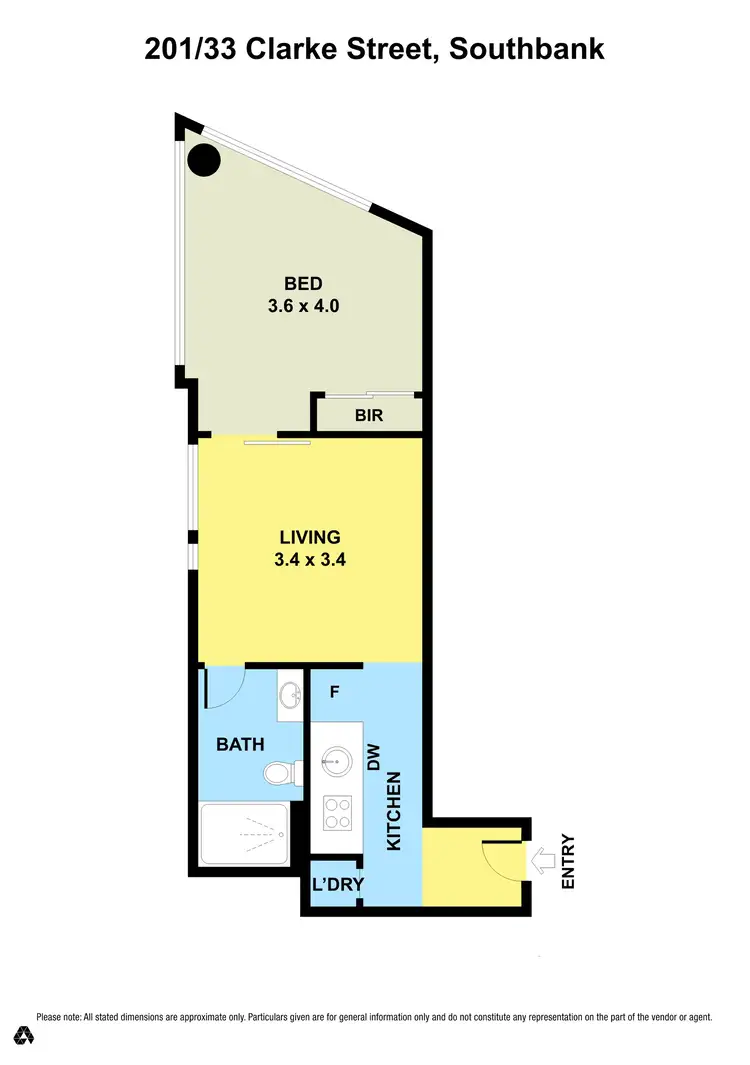 Floorplan of Homely unit listing, 201/33 Clarke Street, Southbank VIC 3006