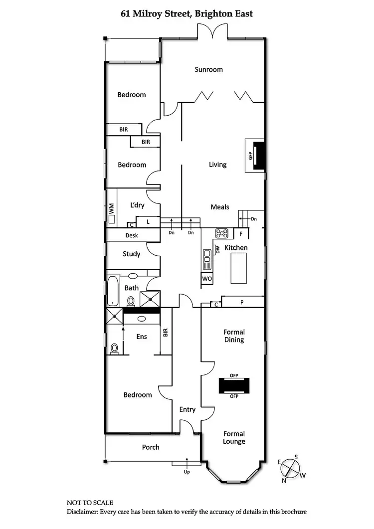 Floorplan of Homely house listing, 61 Milroy Street, Brighton East VIC 3187