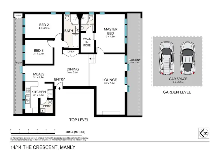 Floorplan of Homely apartment listing, 14/14 The Crescent, Manly NSW 2095