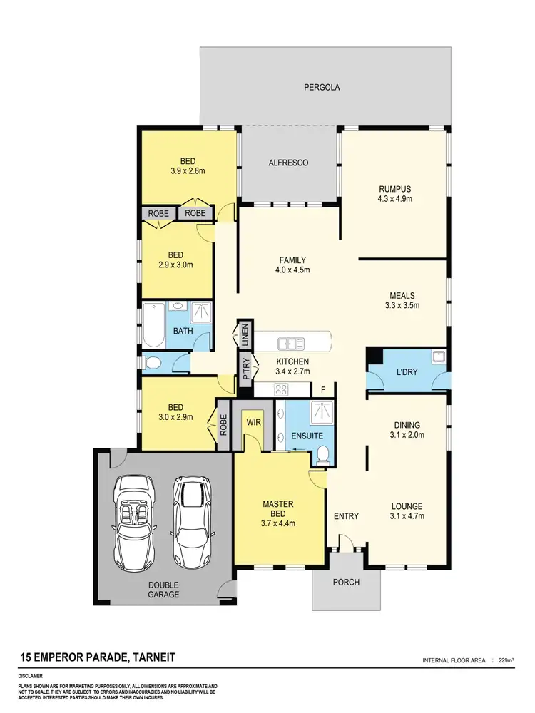 Floorplan of Homely house listing, 15 Emperor Parade, Tarneit VIC 3029