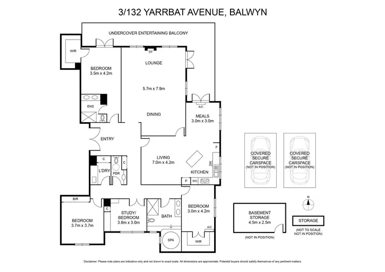 Floorplan of Homely apartment listing, 3/132 Yarrbat Avenue, Balwyn VIC 3103