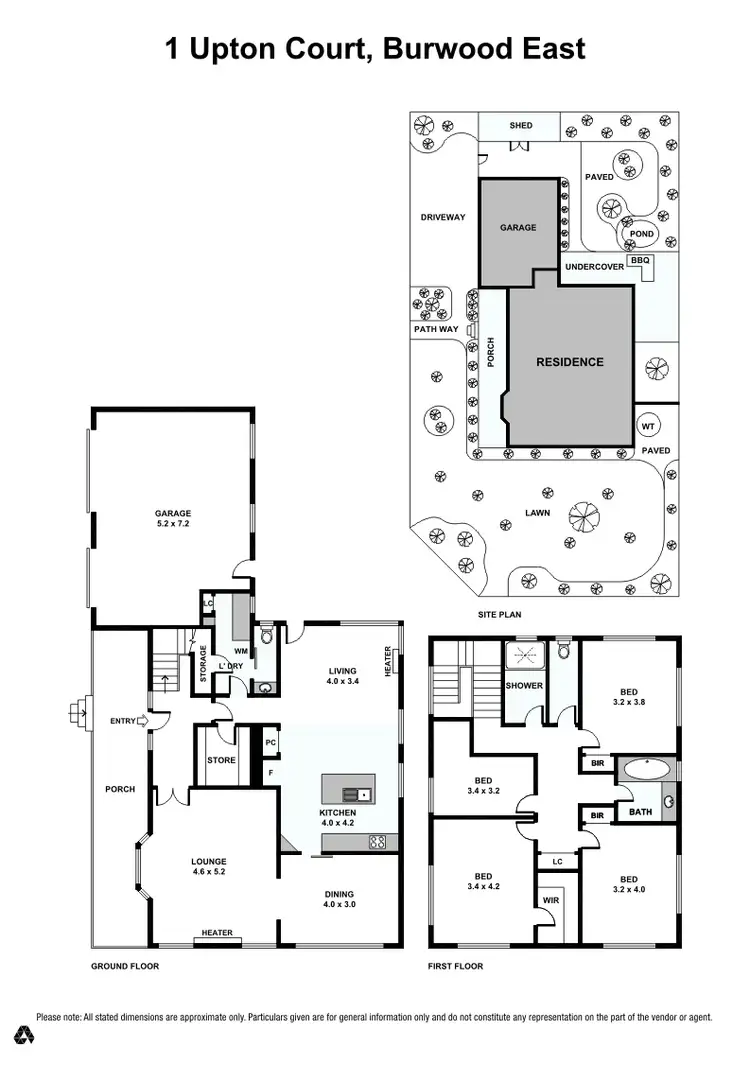 Floorplan of Homely house listing, 1 Upton Court, Burwood East VIC 3151