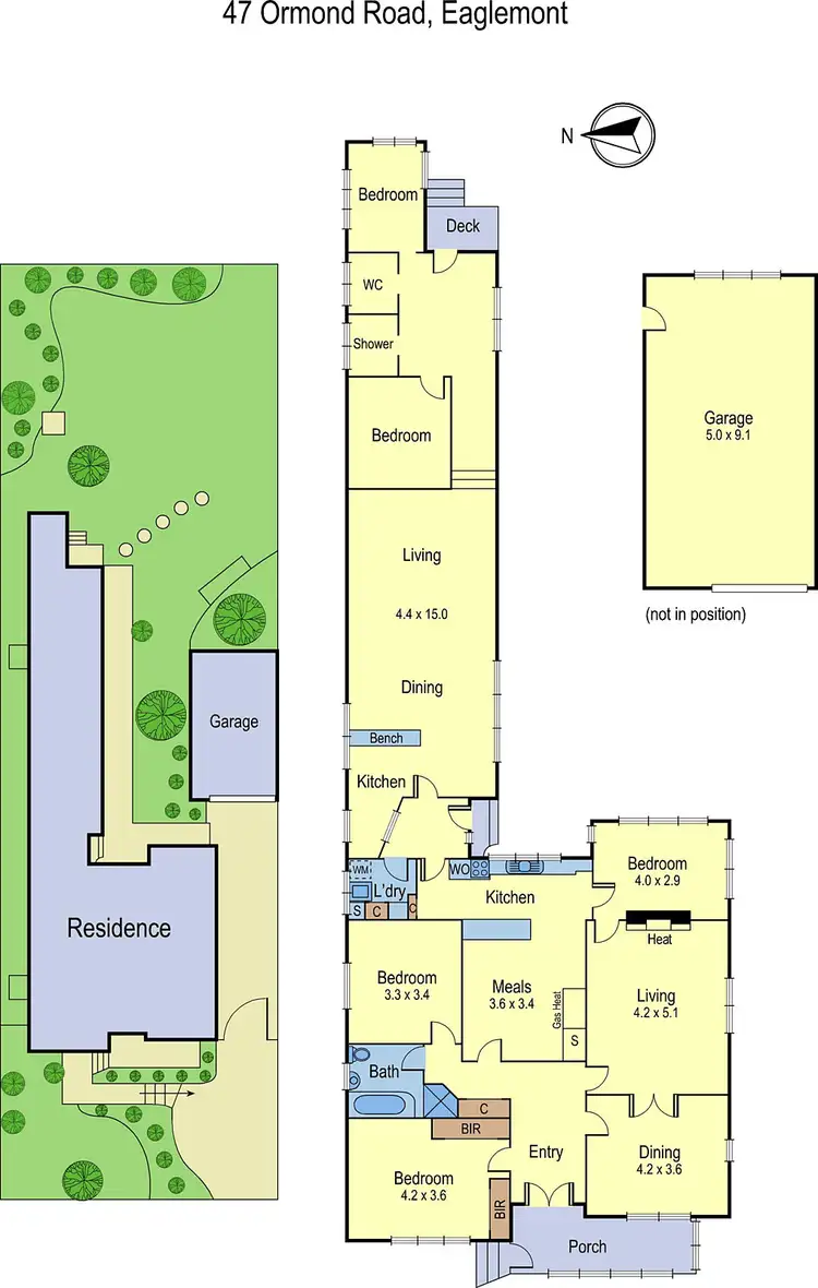 Floorplan of Homely house listing, 47 Ormond Road, Eaglemont VIC 3084