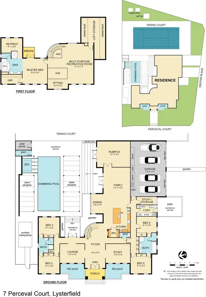 Floorplan of Homely house listing, 7 Perceval Court, Lysterfield VIC 3156