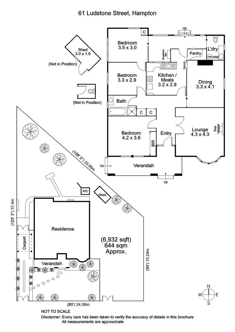 Floorplan of Homely house listing, 61 Ludstone Street, Hampton VIC 3188