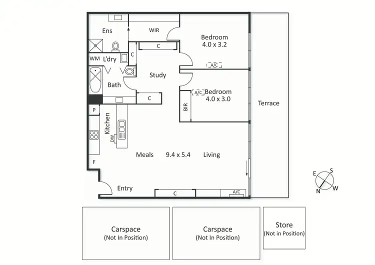Floorplan of Homely apartment listing, 504/142 Rouse Street, Port Melbourne VIC 3207