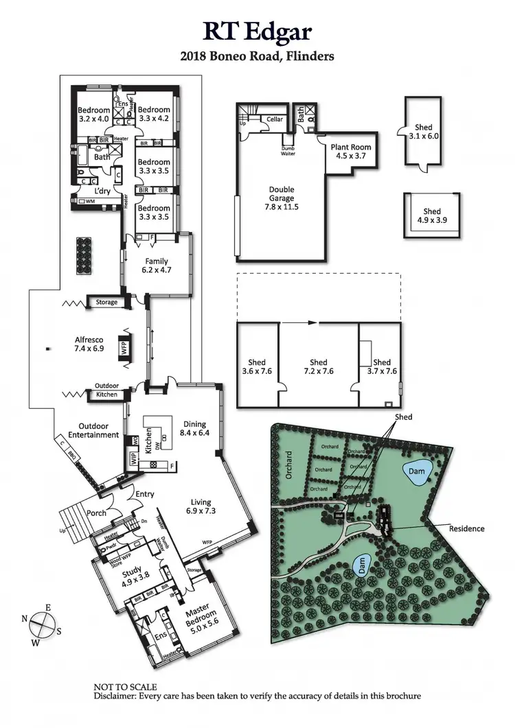 Floorplan of Homely rural property listing, 2018 Boneo Road, Flinders VIC 3929