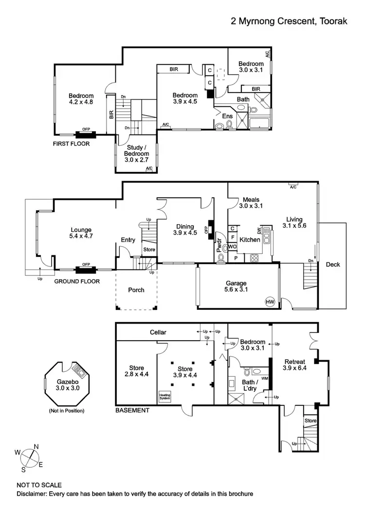 Floorplan of Homely house listing, 2 Myrnong Crescent, Toorak VIC 3142