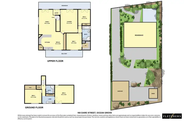 Floorplan of Homely house listing, 160 Dare Street, Ocean Grove VIC 3226