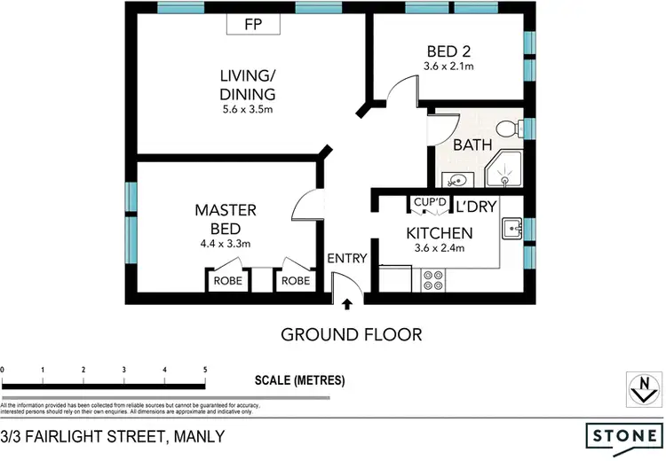 Floorplan of Homely apartment listing, 3/3 Fairlight Street, Manly NSW 2095