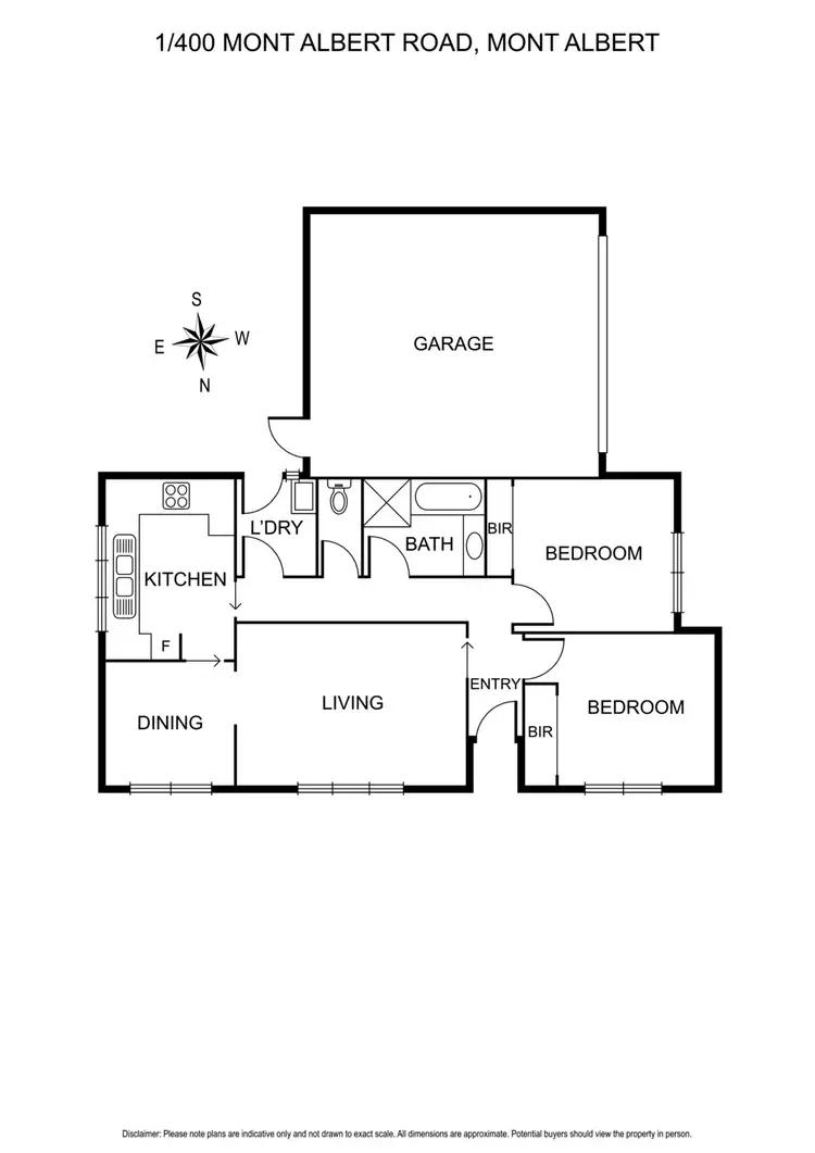 Floorplan of Homely house listing, 1/400 Mont Albert Road, Mont Albert VIC 3127