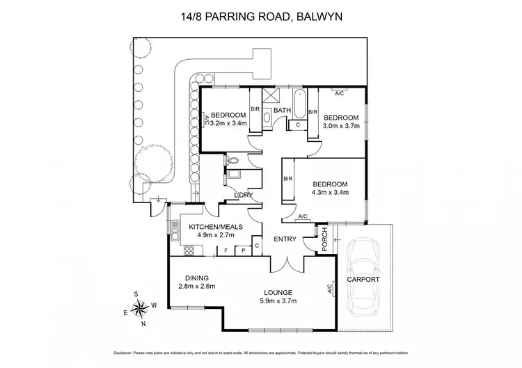 Floorplan of Homely unit listing, 14/8 Parring Road, Balwyn VIC 3103