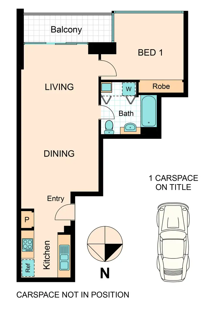 Floorplan of Homely apartment listing, 176/183 City Road, Southbank VIC 3006