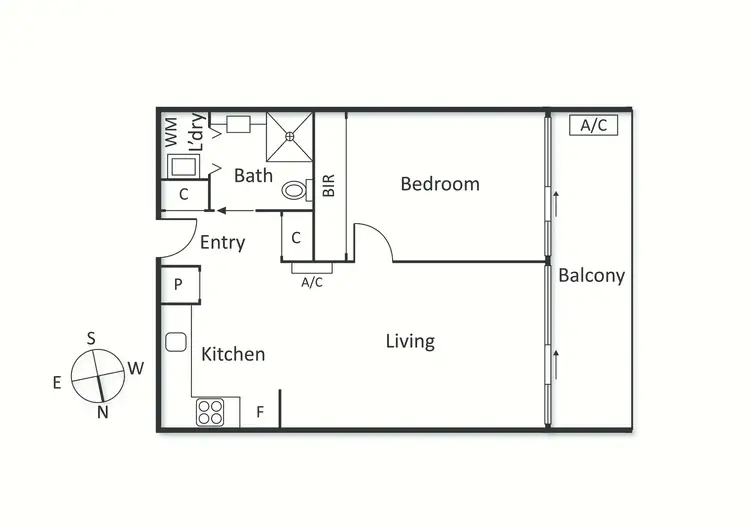 Floorplan of Homely apartment listing, 103/38 Nott Street, Port Melbourne VIC 3207