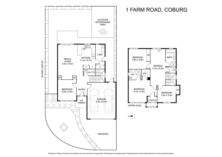 Floorplan of Homely house listing, 1 Farm Road, Coburg VIC 3058