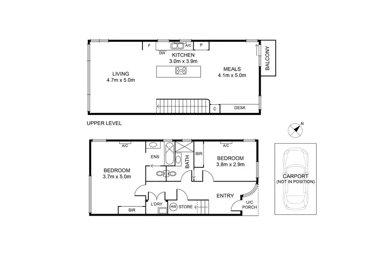 Floorplan of Homely townhouse listing, 57/15 Beach Street, Port Melbourne VIC 3207