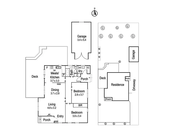 Floorplan of Homely house listing, 9 Burns Court, Heidelberg Heights VIC 3081