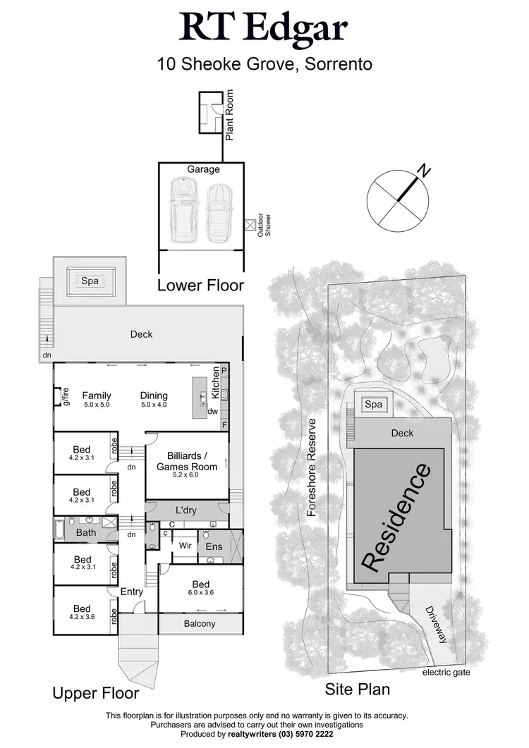 Floorplan of Homely house listing, 10 Sheoke Grove, Sorrento VIC 3943
