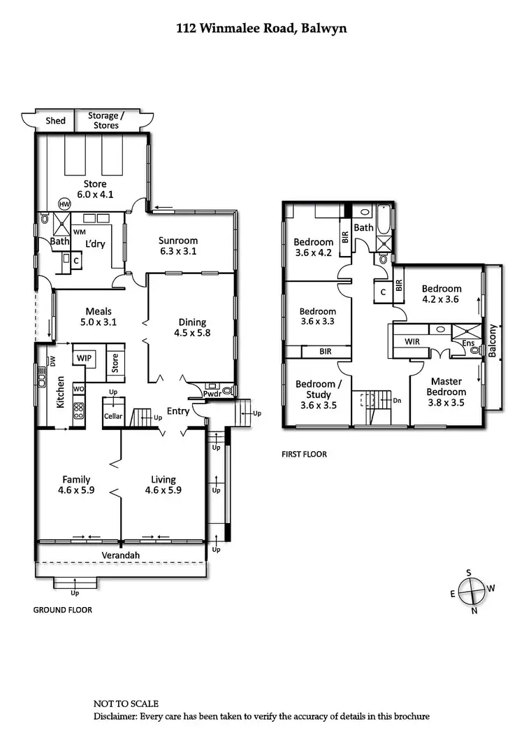 Floorplan of Homely house listing, 112 Winmalee Road, Balwyn VIC 3103
