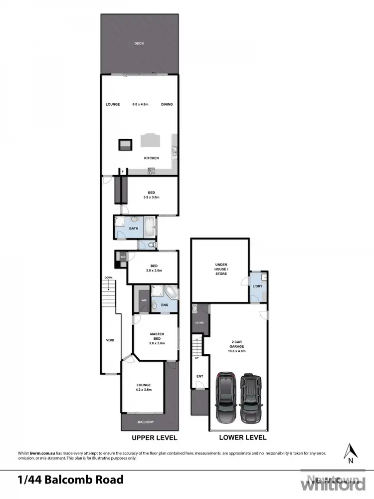 Floorplan of Homely house listing, 1/44 Balcombe Road, Newtown VIC 3220