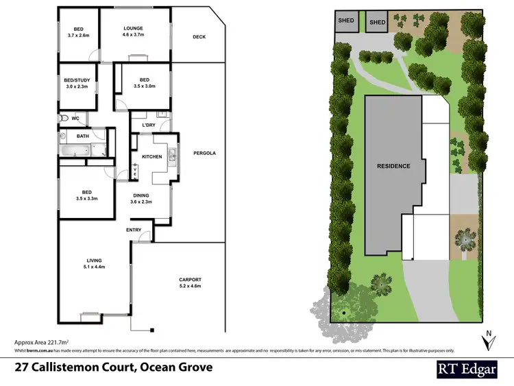 Floorplan of Homely house listing, 27 Callistemon Court, Ocean Grove VIC 3226