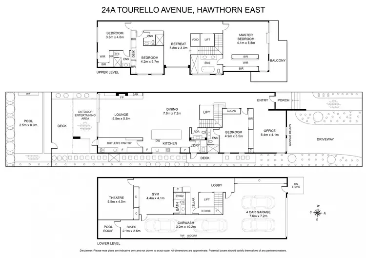Floorplan of Homely house listing, 24 A Tourello Avenue, Hawthorn East VIC 3123