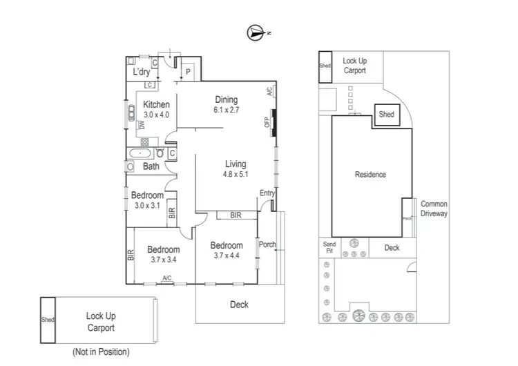 Floorplan of Homely unit listing, 1/151 Porter Road, Heidelberg Heights VIC 3081