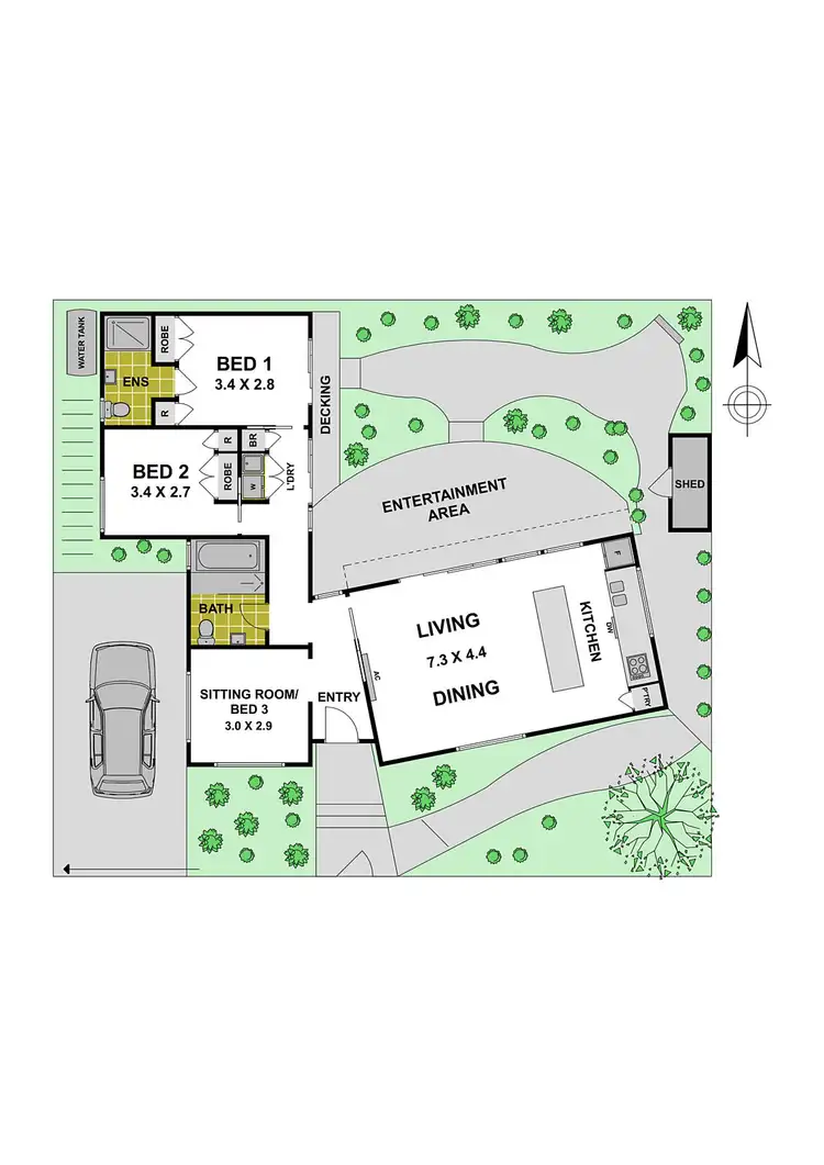 Floorplan of Homely house listing, 1 Speight Street, Thornbury VIC 3071